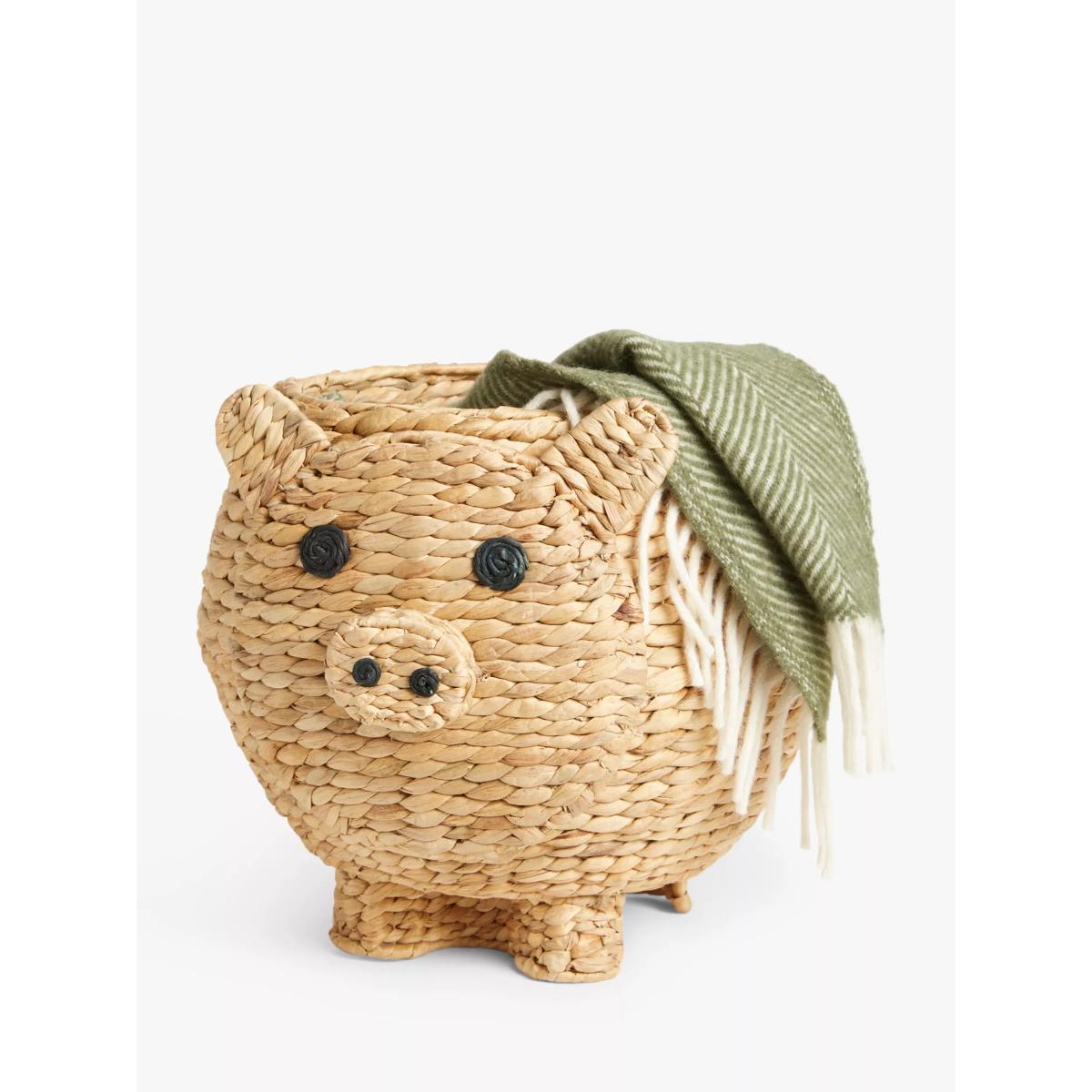 John Lewis & Partners Pig Water Hyacinth Storage Box – image 2