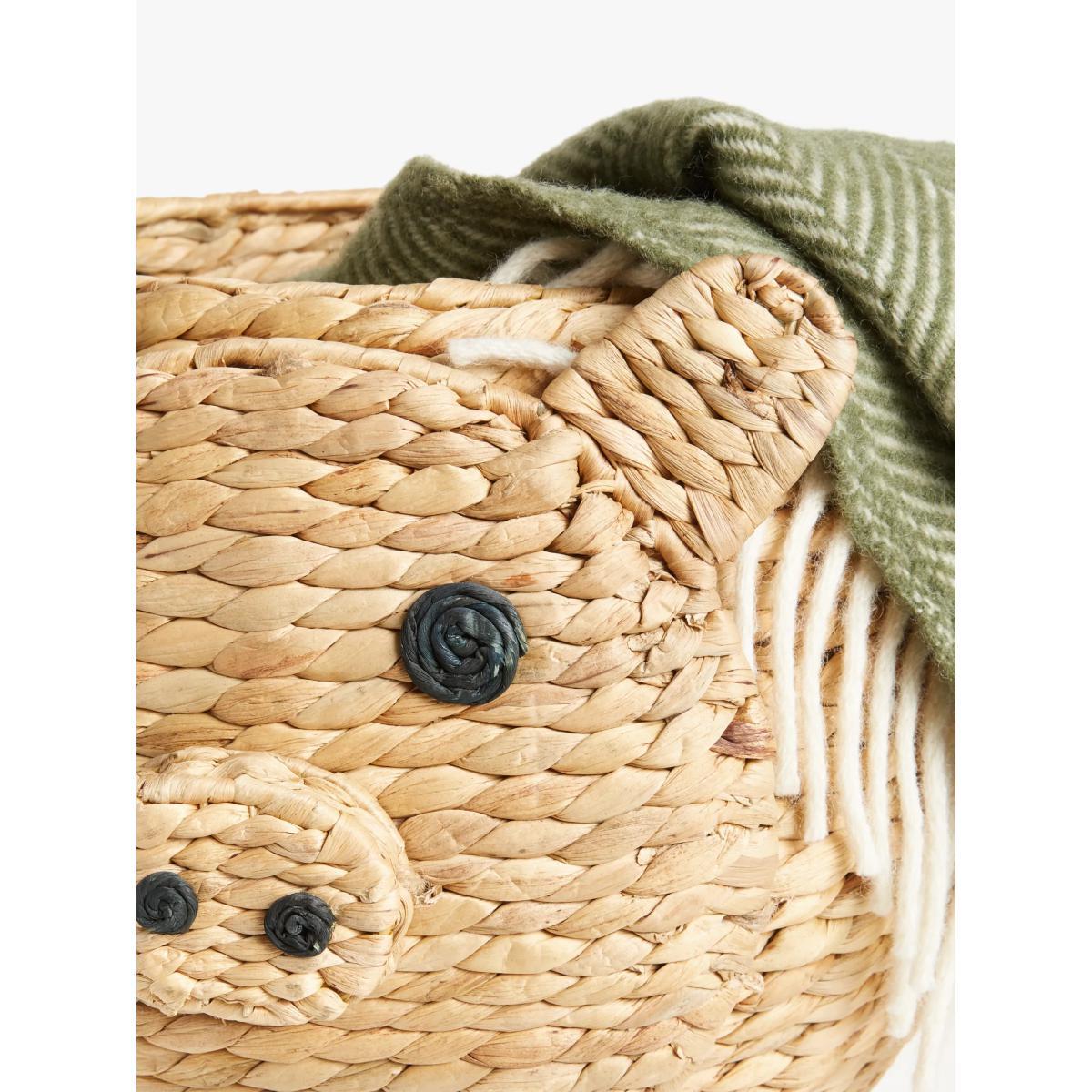 John Lewis & Partners Pig Water Hyacinth Storage Box – image 3