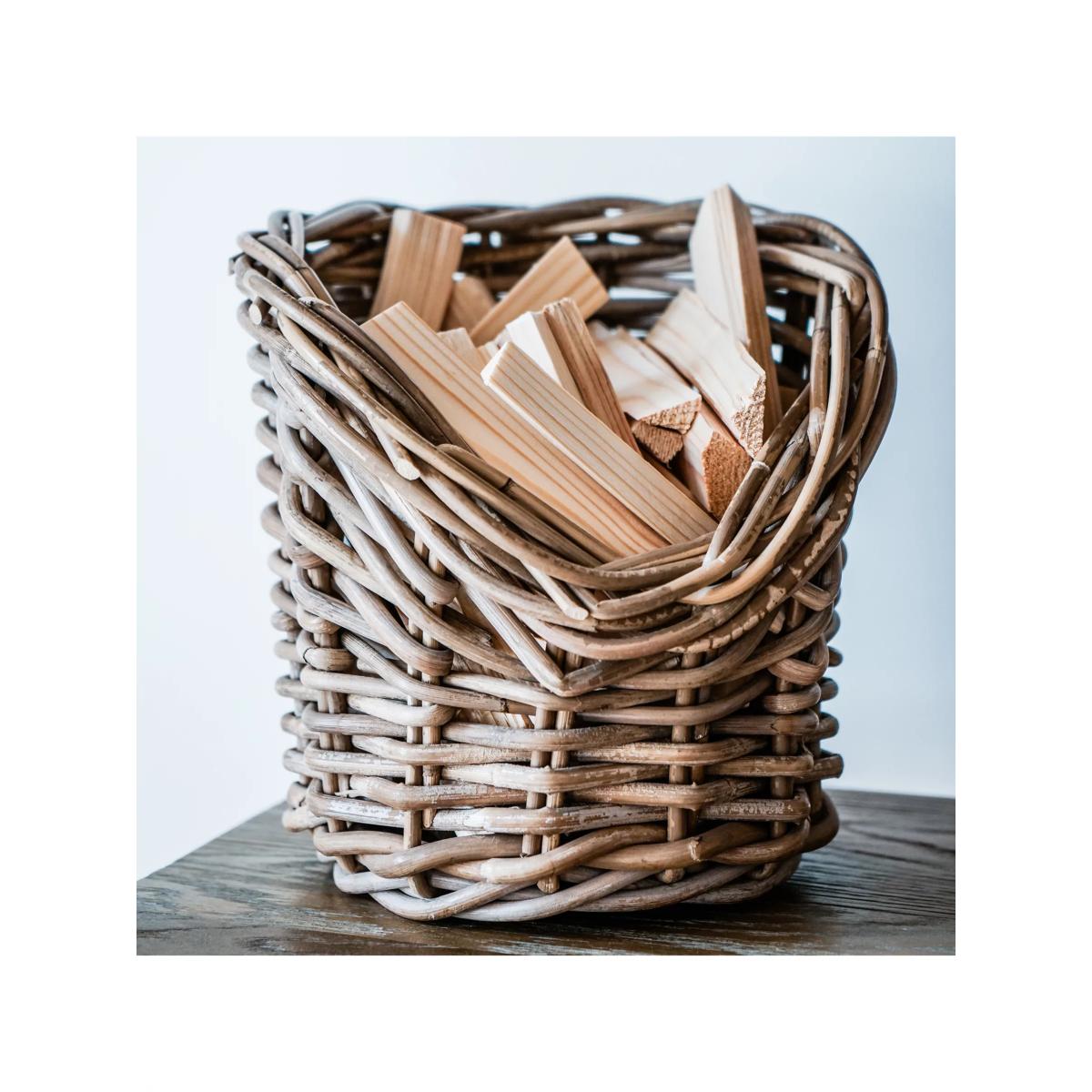 Ivyline Natural Wicker Kindling Basket, 24cm – image 3