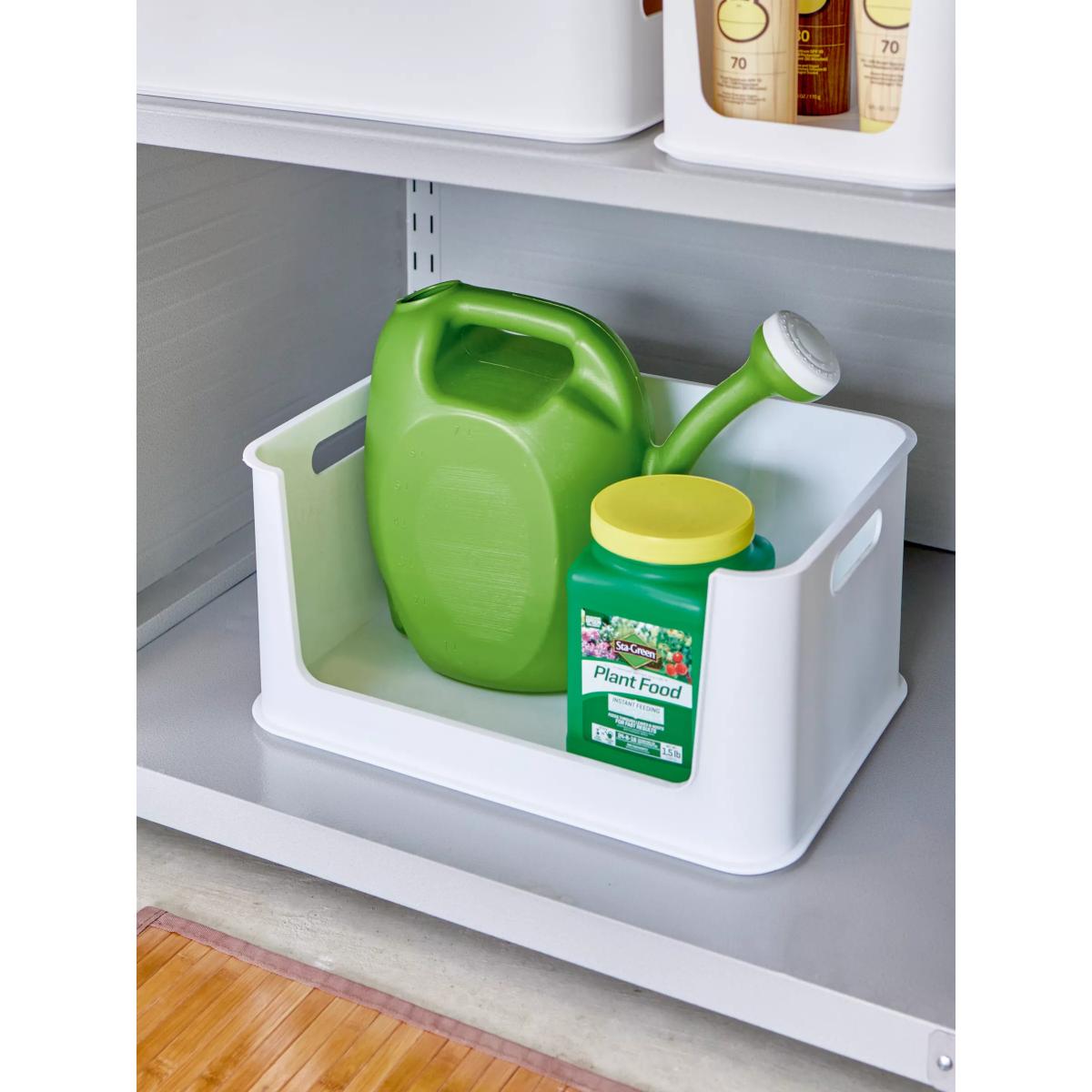 iDesign Eco Collection Recycled Plastic Stacking Open Front Box, Large – image 5