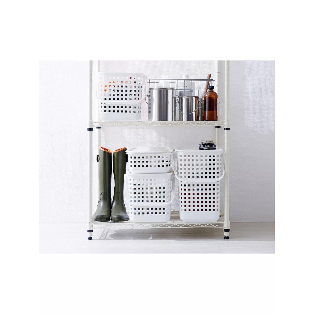 Like-it Modular Biomass Stacking Basket, White, Medium – image 4