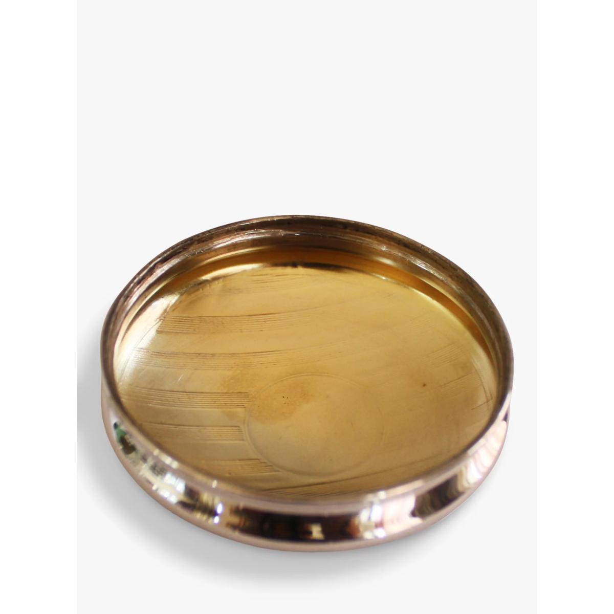 VF Jewellery Second Hand Silver Striped Top Dressing Table Jar, Dated Birmingham 1920 – image 2