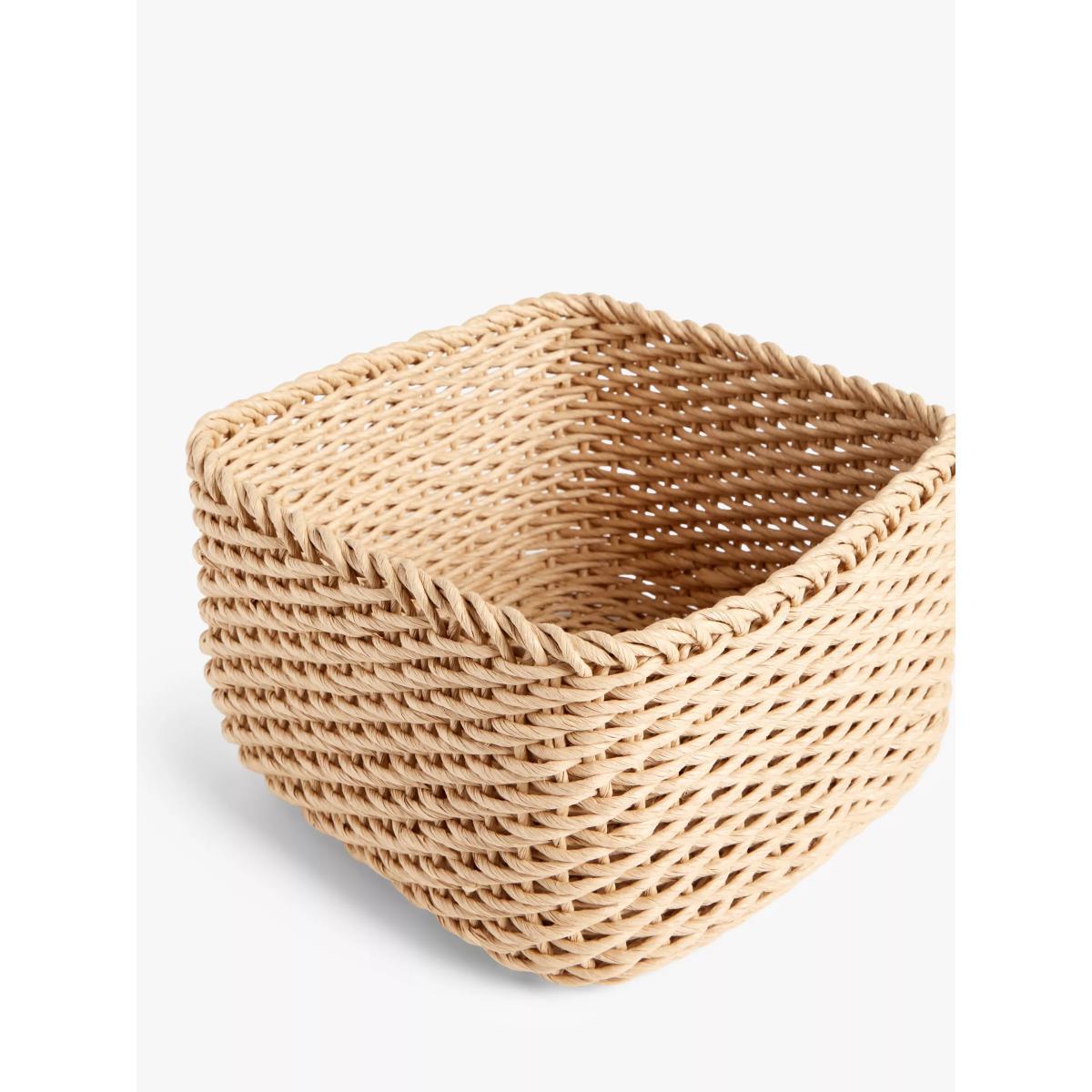 John Lewis & Partners Paper Rope Basket, Natural, Medium – image 3
