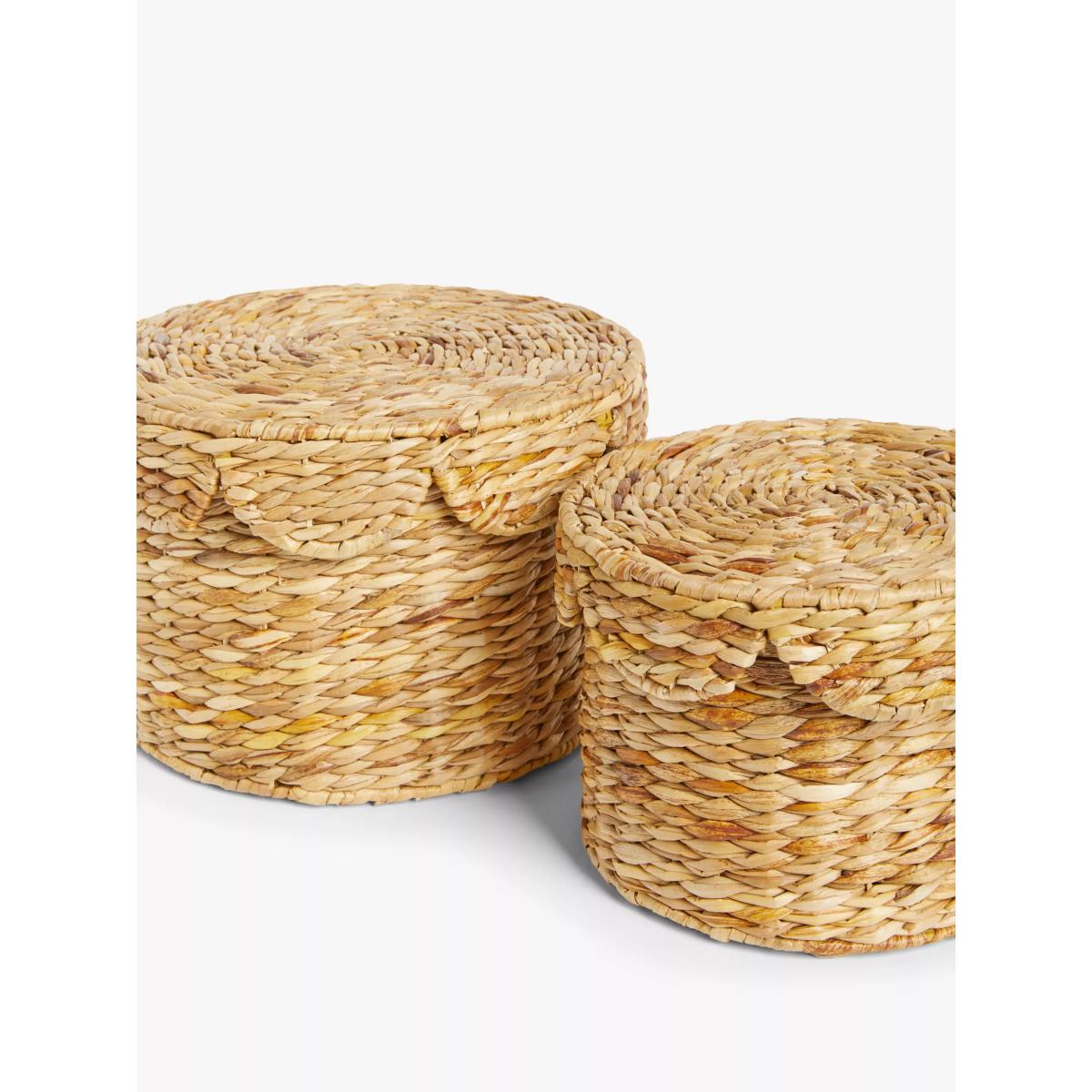 John Lewis Scalloped Edge Bulrush Storage Baskets, Set of 2 – image 5