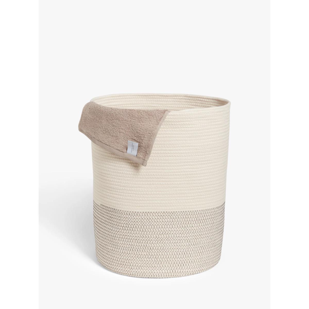 John Lewis & Partners Cotton Rope Storage Basket, Natural – image 2
