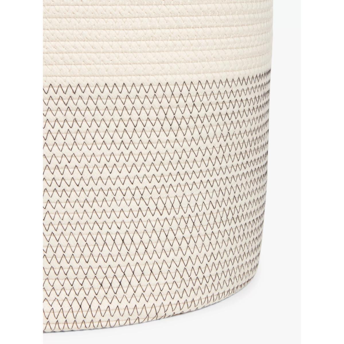 John Lewis & Partners Cotton Rope Storage Basket, Natural – image 3