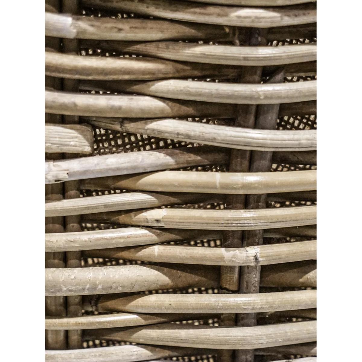 Ivyline Natural Wicker Oval Log Basket – image 3