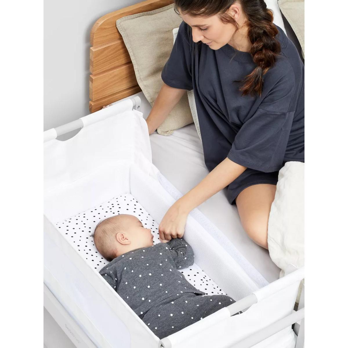 Snüz SnüzPod 4 Bedside Crib, Haze Grey – image 2