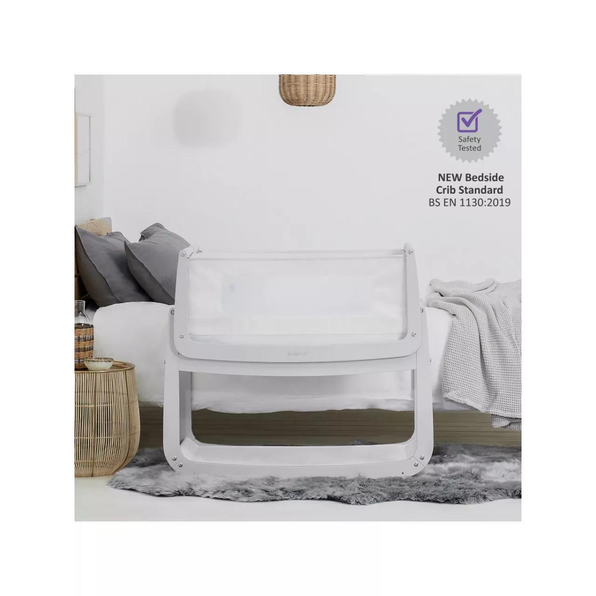 Snüz SnüzPod 4 Bedside Crib, Haze Grey – image 4