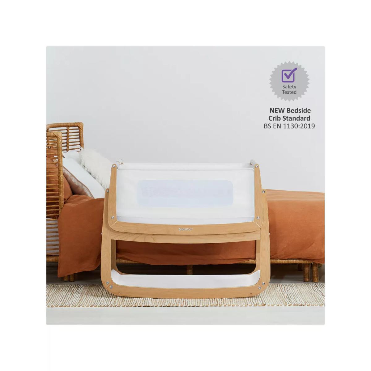 Snüz SnüzPod 4 Bedside Crib, Natural – image 4