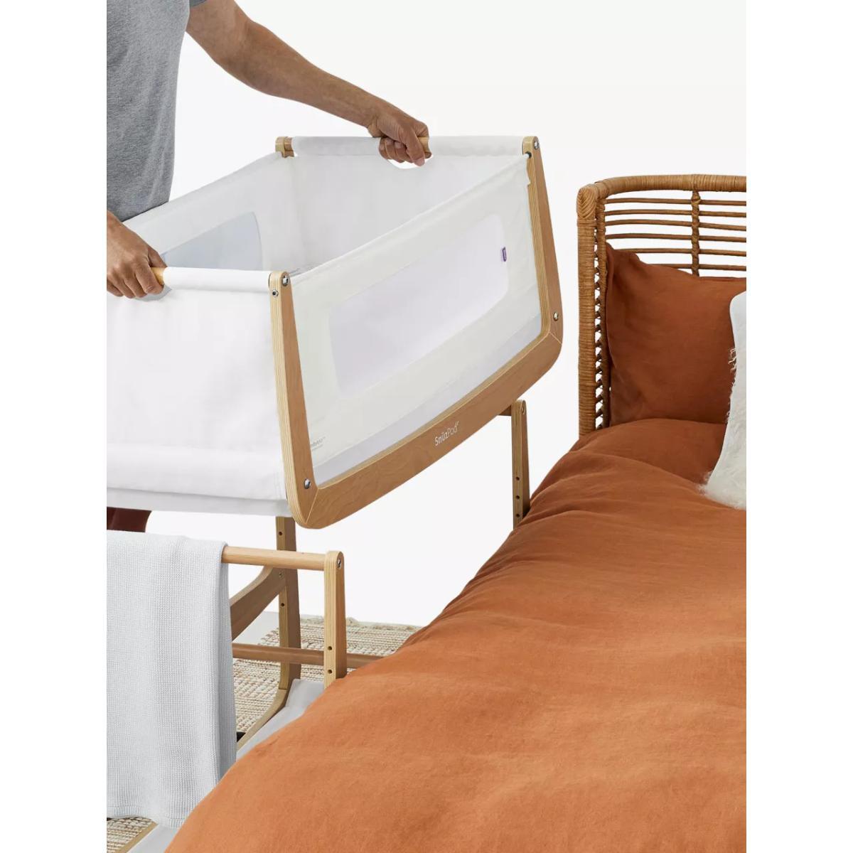 Snüz SnüzPod 4 Bedside Crib, Natural – image 6