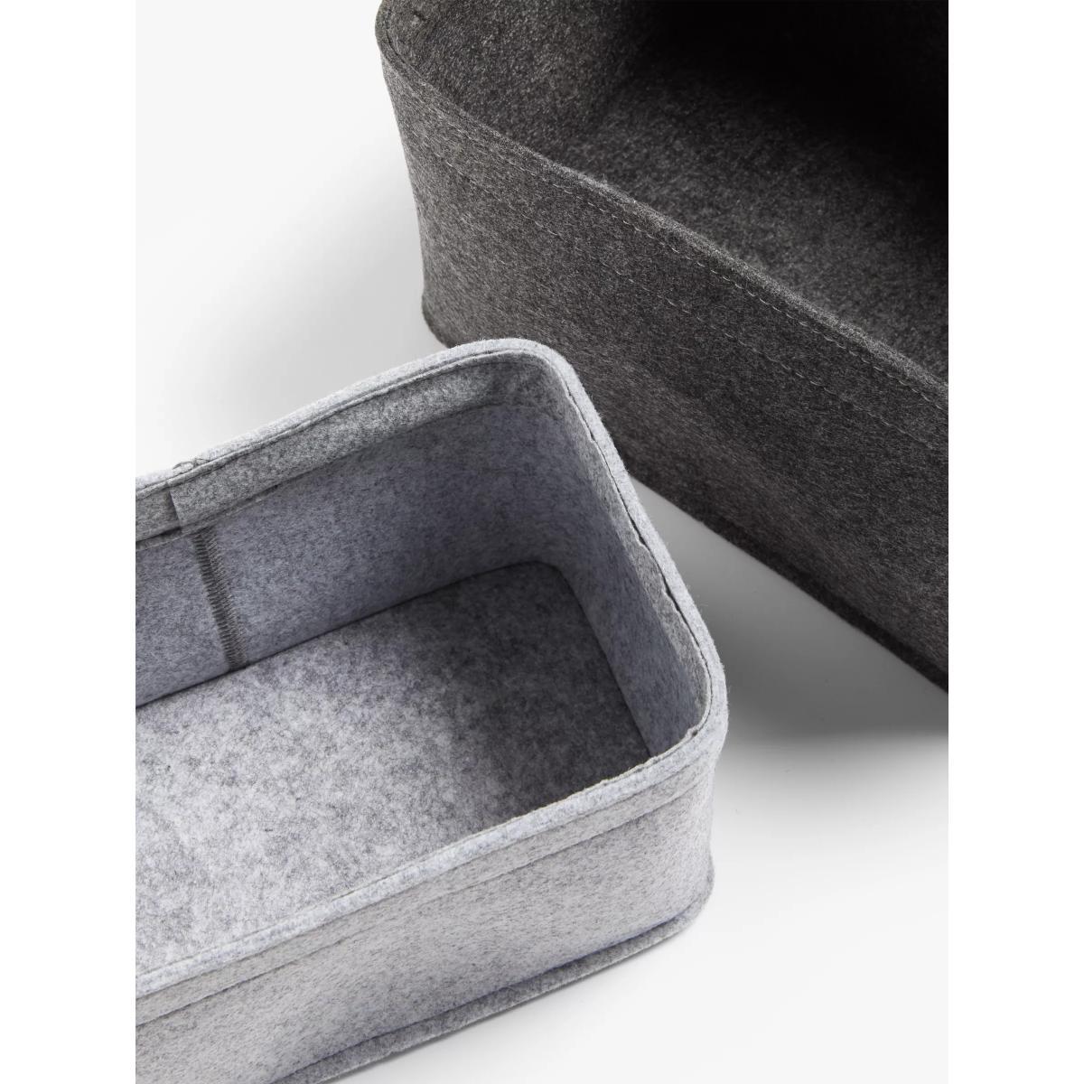 John Lewis & Partners Felt Storage Baskets, Set of 2 – image 4