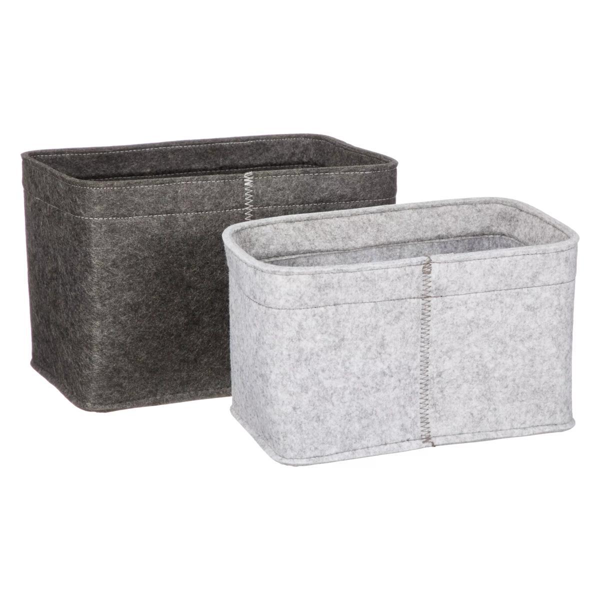 John Lewis & Partners Felt Storage Baskets, Set of 2 – image 5