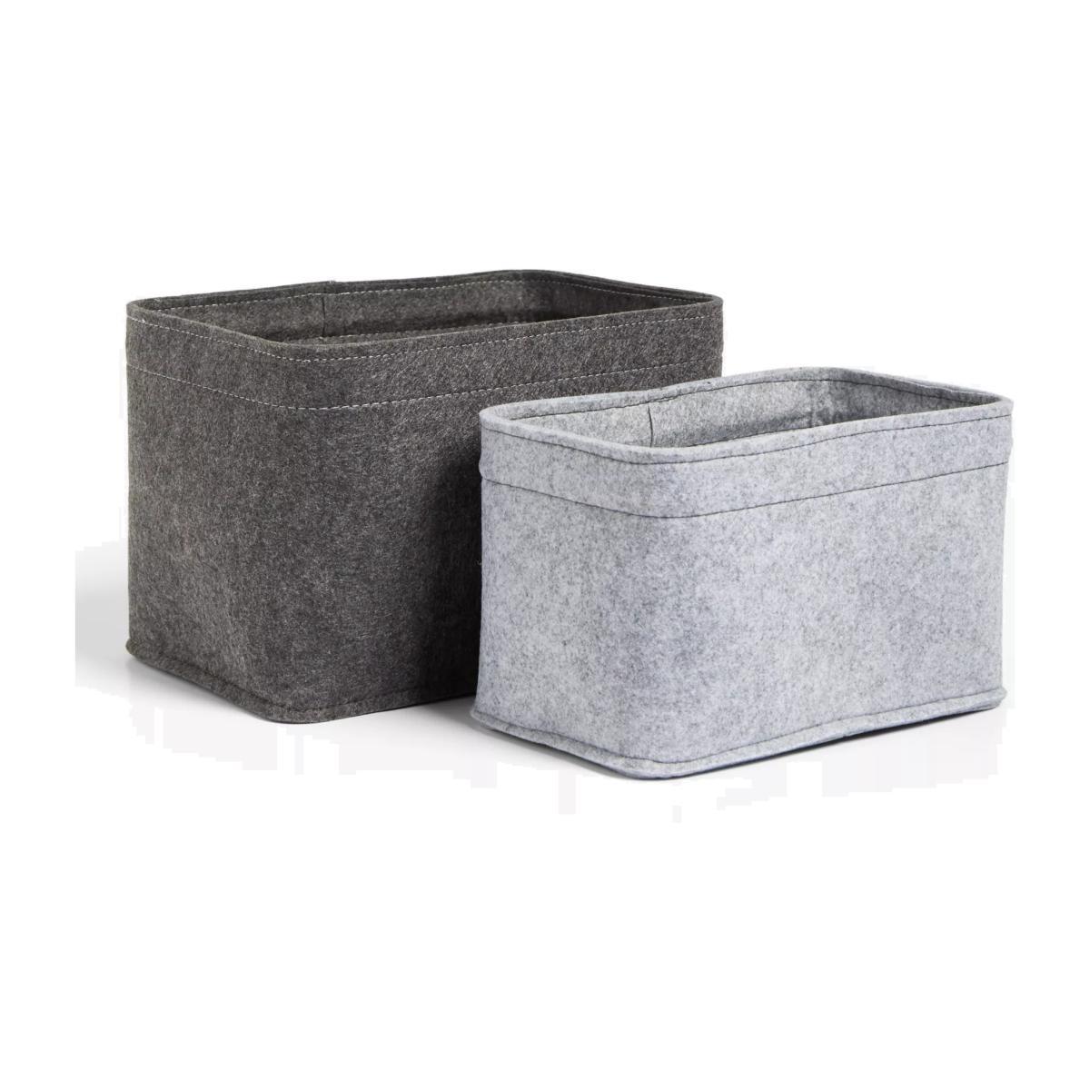 John Lewis & Partners Felt Storage Baskets, Set of 2 – image 1