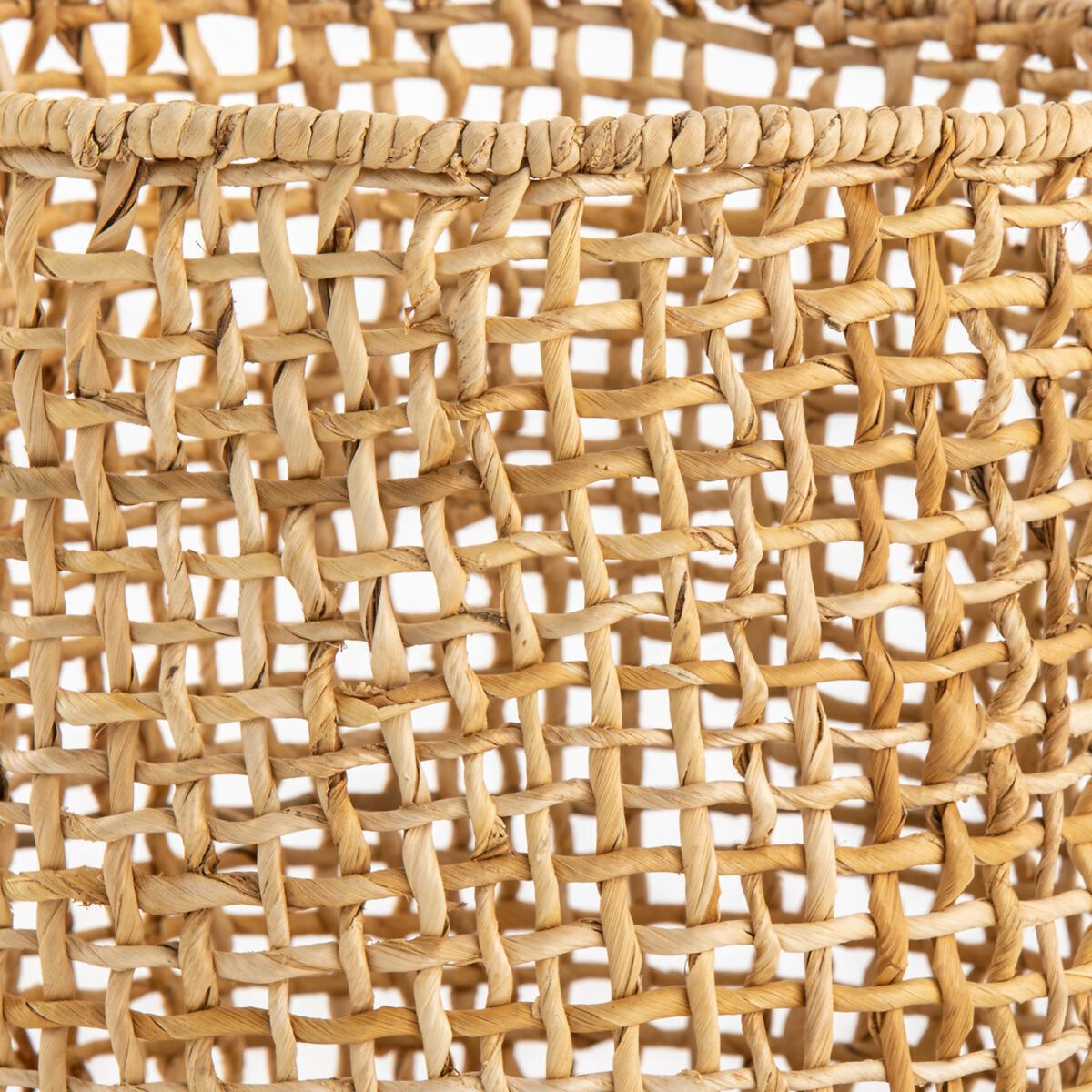Abaki Round Abaca Openwork Basket – image 2