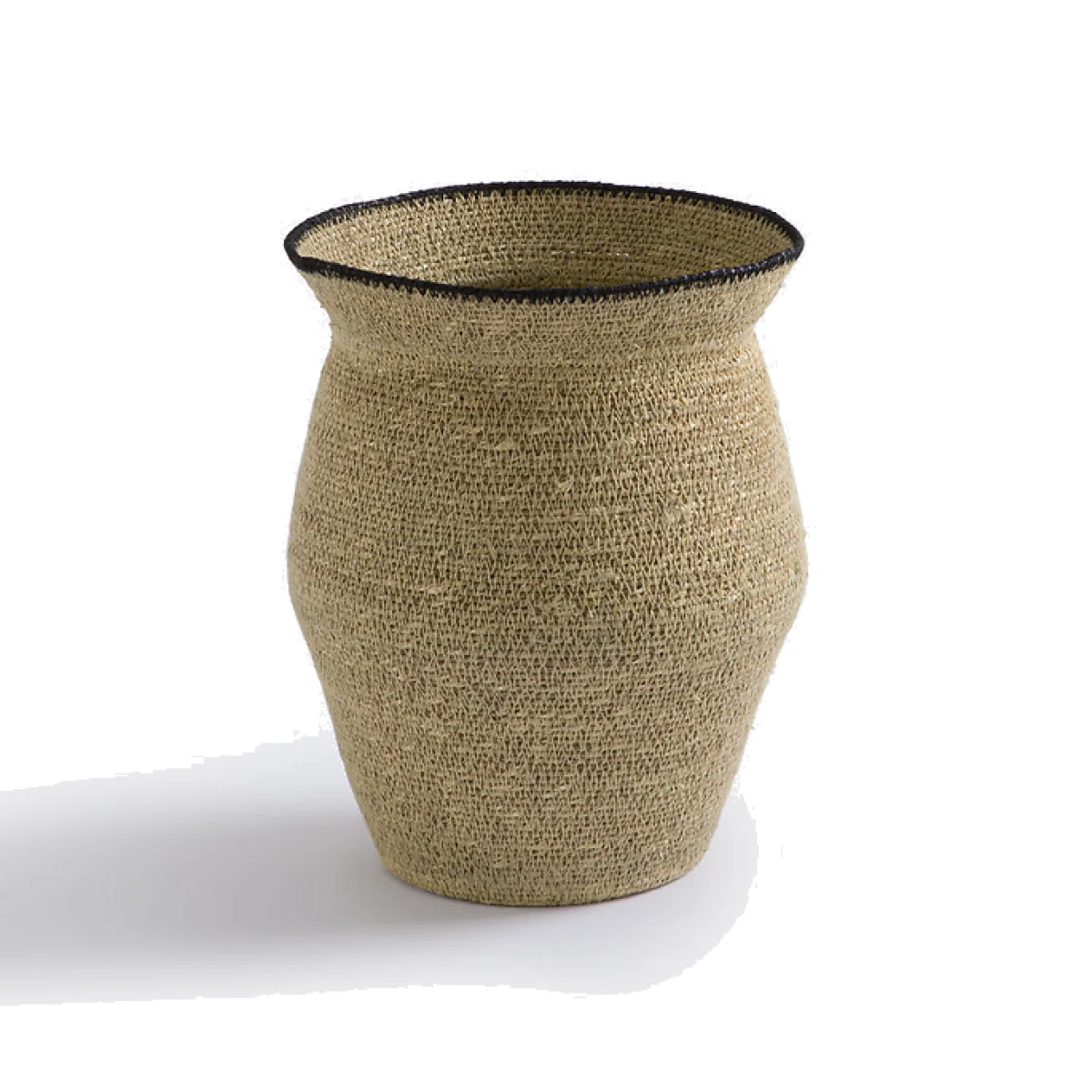 Saski Woven Straw Basket H31cm – image 1