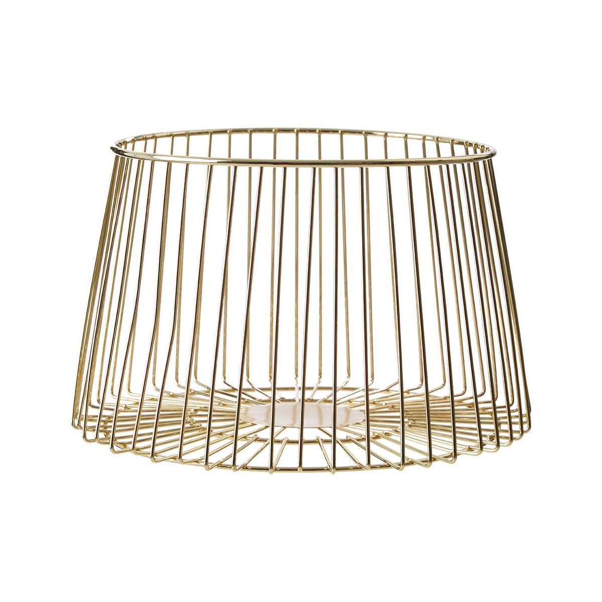 Large Deco Fruit Basket in Matte Gold – image 2