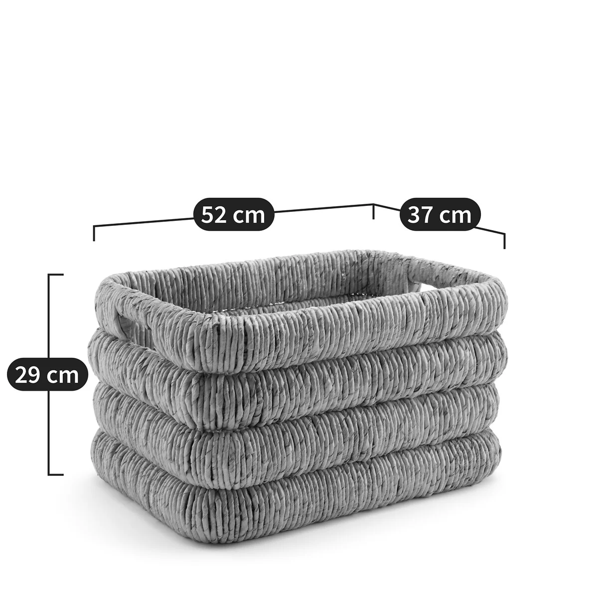 Marilo Rectangular Woven Banana Bark Basket – image 5