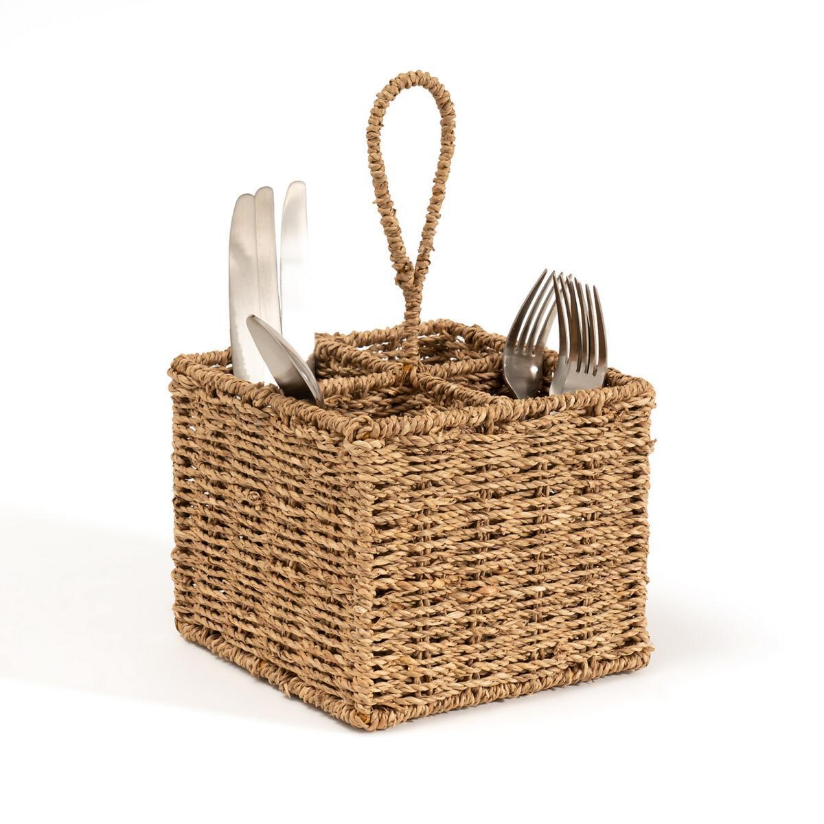 Terka Cutlery Holder in Woven Seagrass – image 2