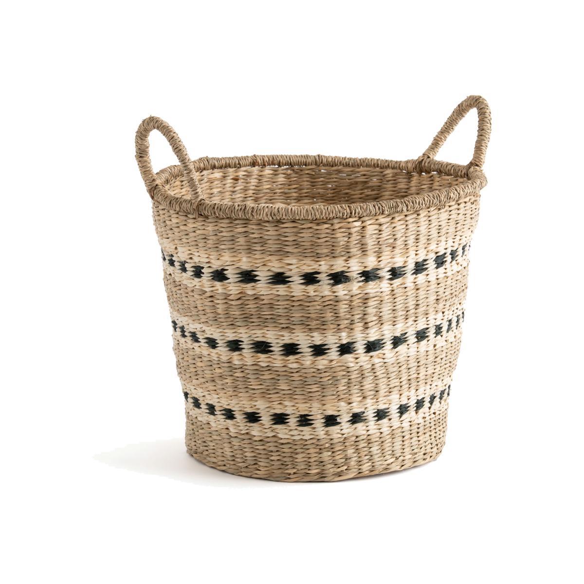 Azzu Round Braided Seagrass Basket – image 1