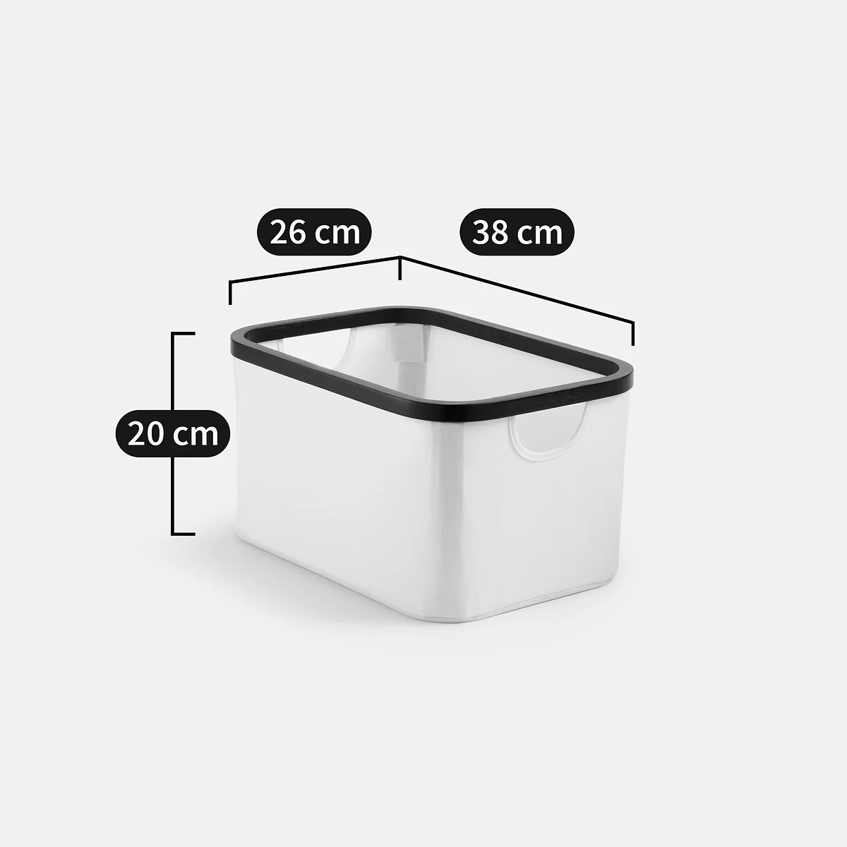 Yoani Black and White Storage Basket, Size M – image 5