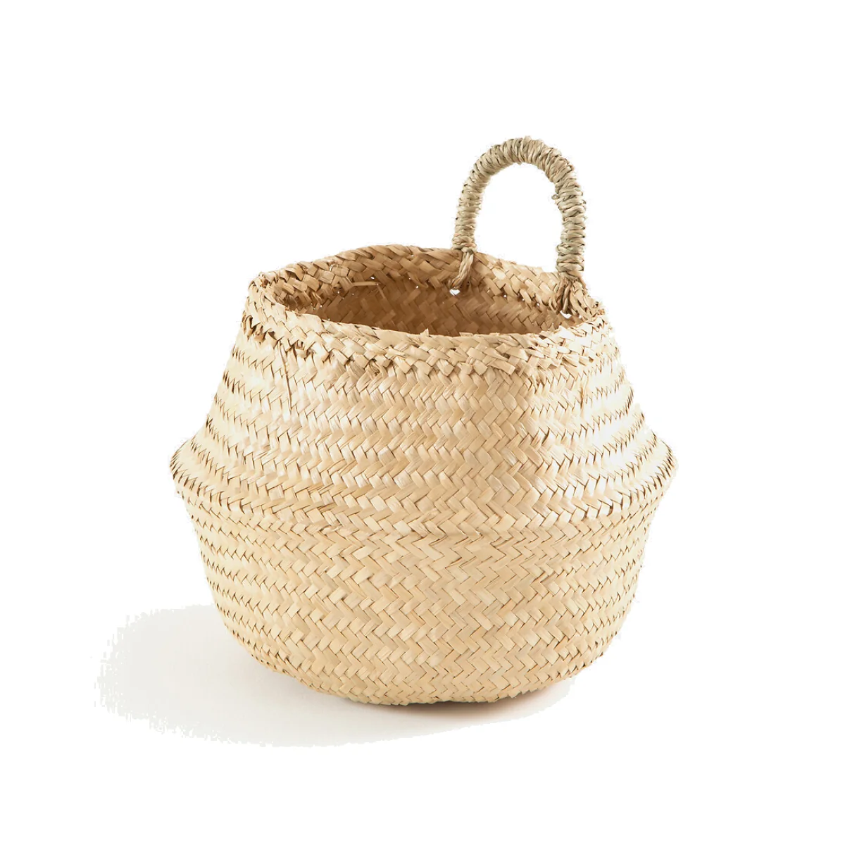 Rixy Woven Straw Ball Basket – image 1
