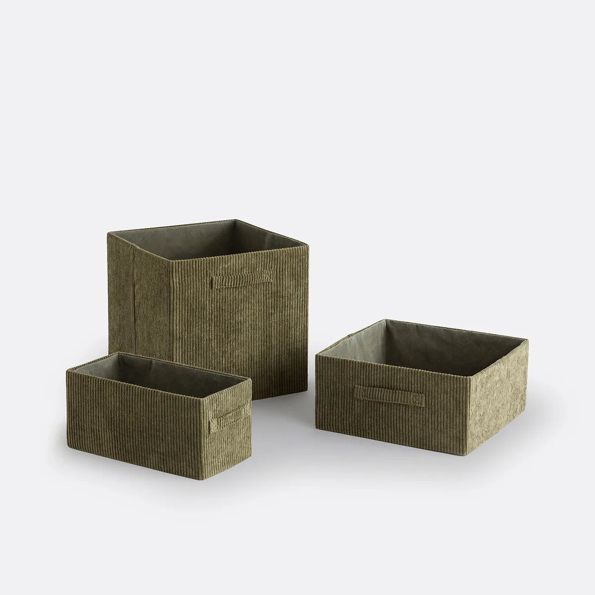 Veloudo Corduroy Foldable Cube Basket – image 4