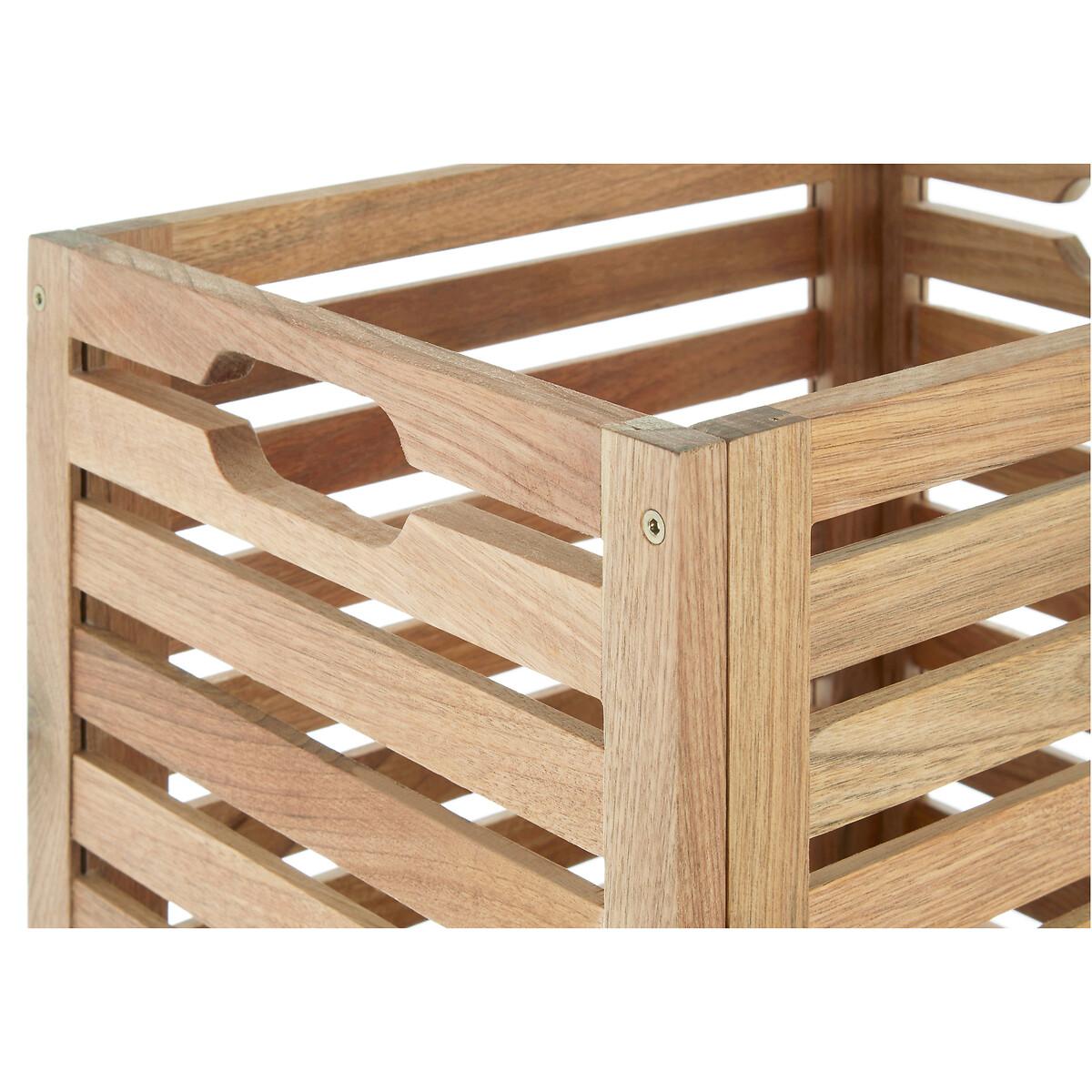 Slatted Storage Box in Walnut Wood – image 4