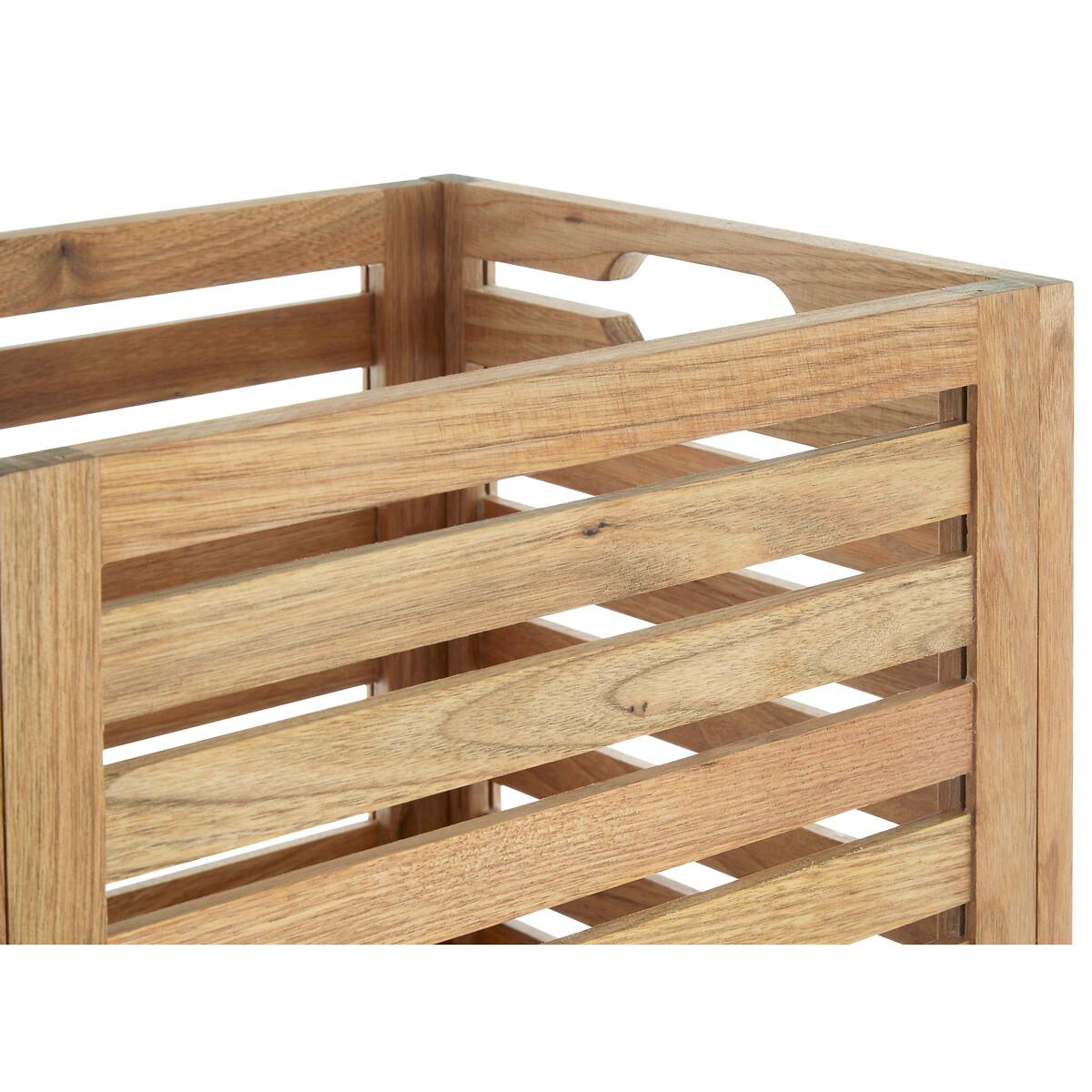 Slatted Storage Box in Walnut Wood – image 5