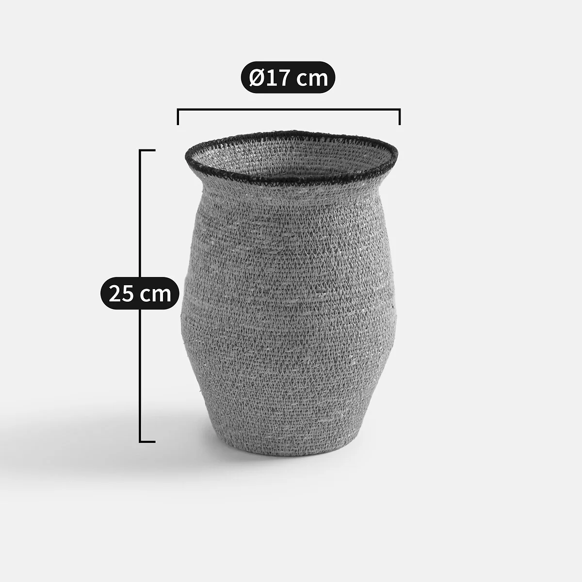 Saski Woven Straw Basket H25cm – image 5