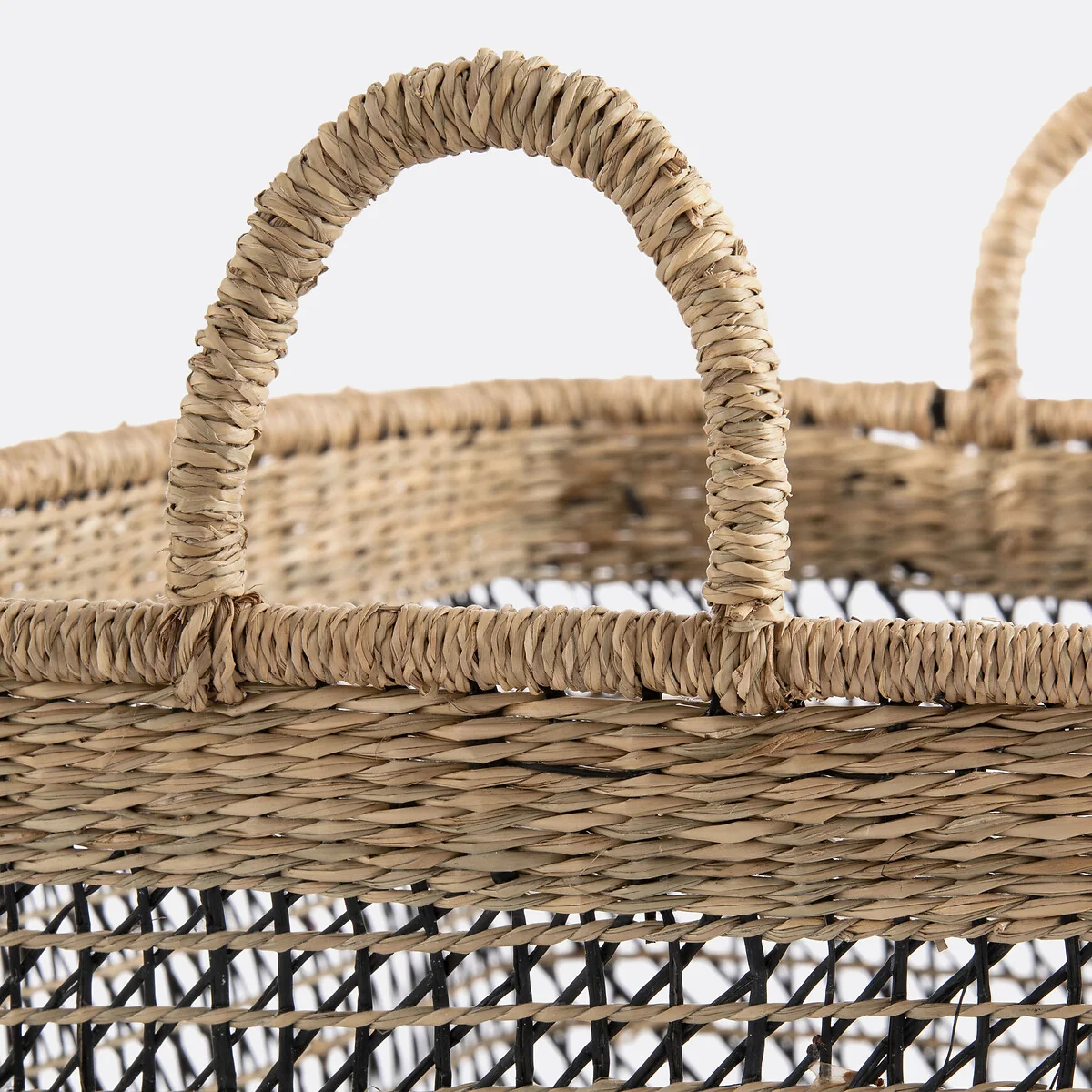 Kezia Rectangular Woven Grass Basket – image 2