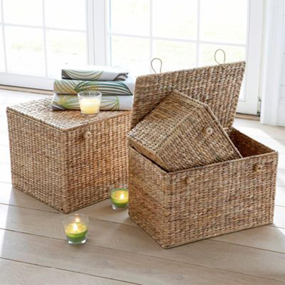 Semra Woven Seagrass Storage Boxes – image 3