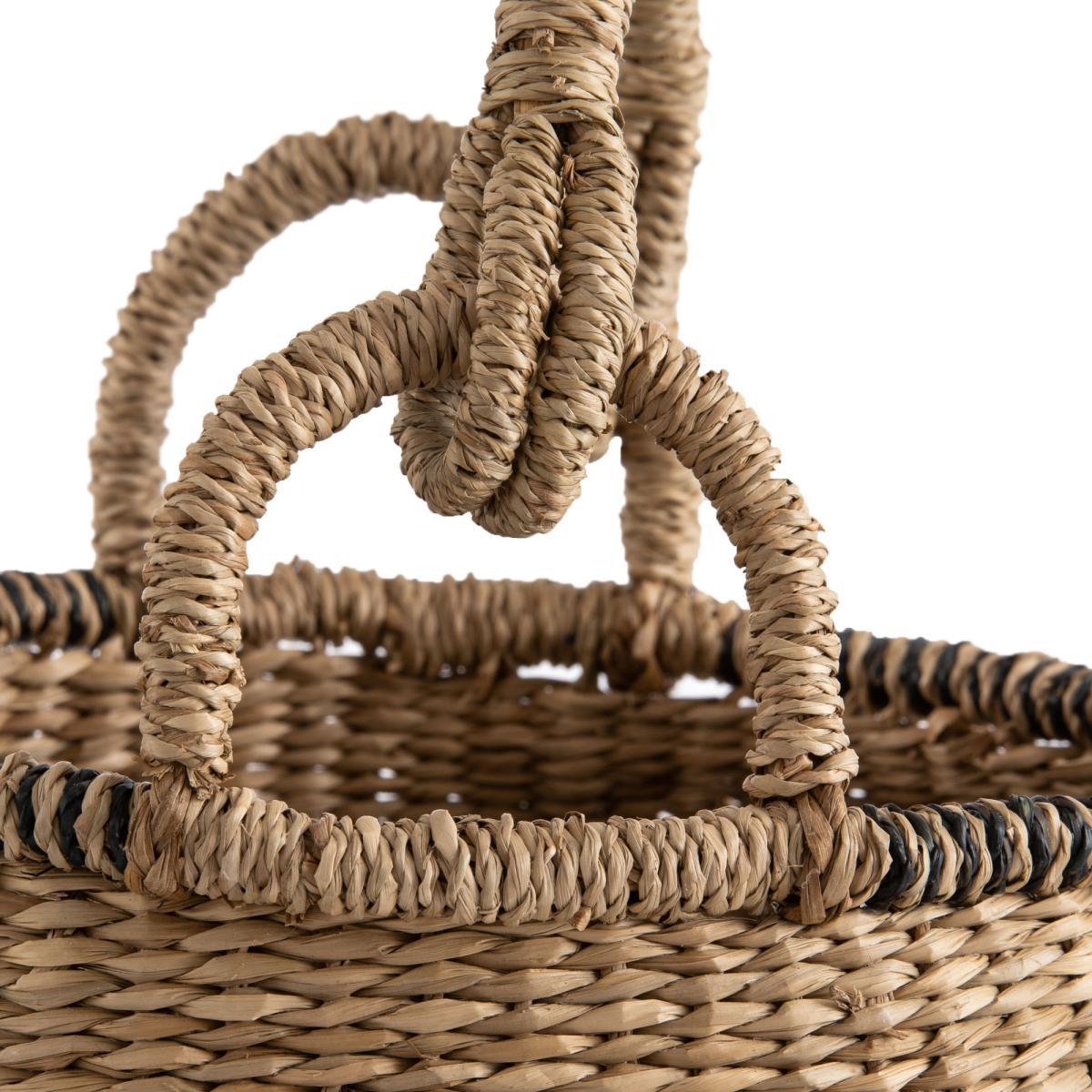 Zac Round Bell Basket in Woven Seagrass – image 2