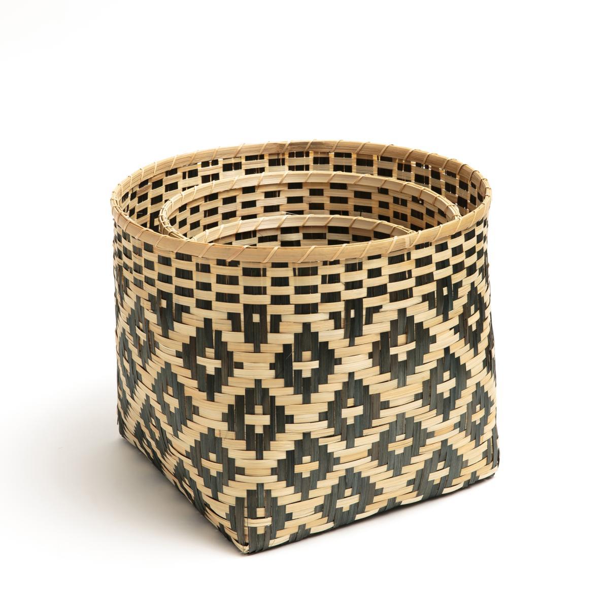 Chicasaw Woven Bamboo Baskets (Set of 3) – image 2