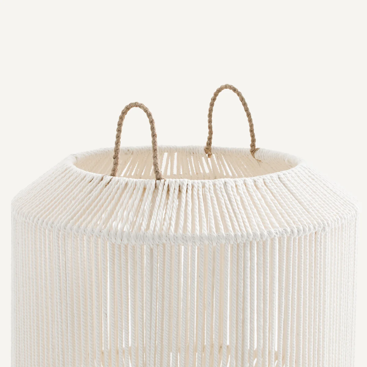 Folo Cotton Hand-Woven Round Basket, Large Model – image 3
