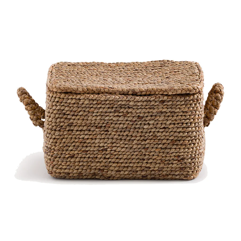 Lian Woven Sea Hyacinth Rectangular Basket