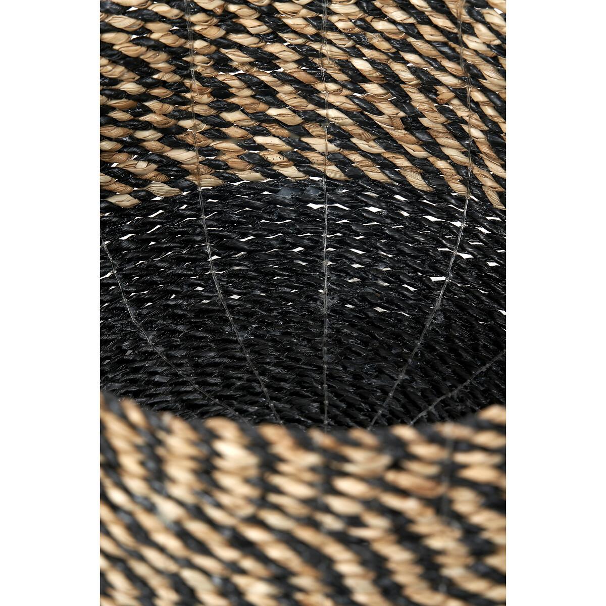 Set of 2 Natural & Black Seagrass Baskets – image 4