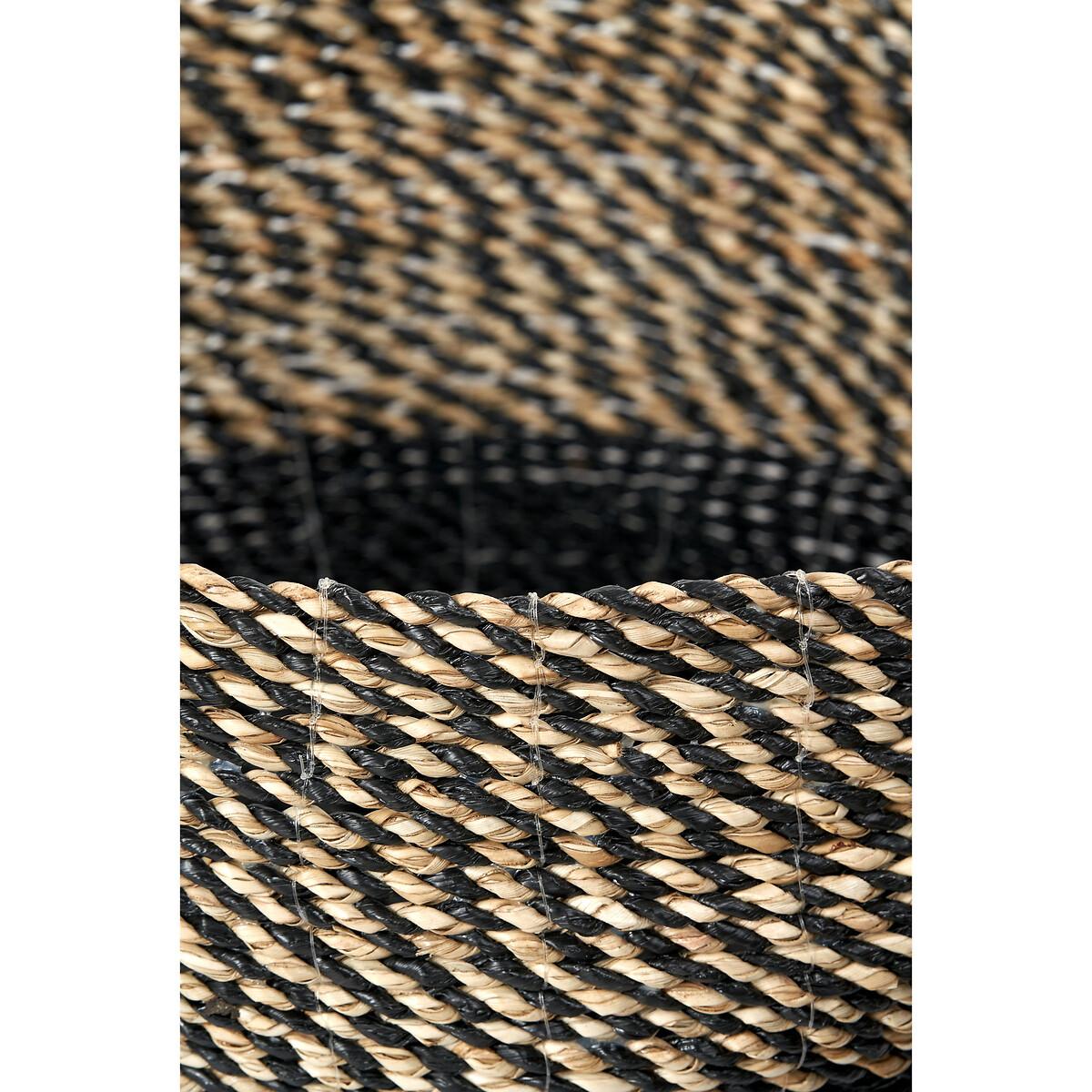 Set of 2 Natural & Black Seagrass Baskets – image 5