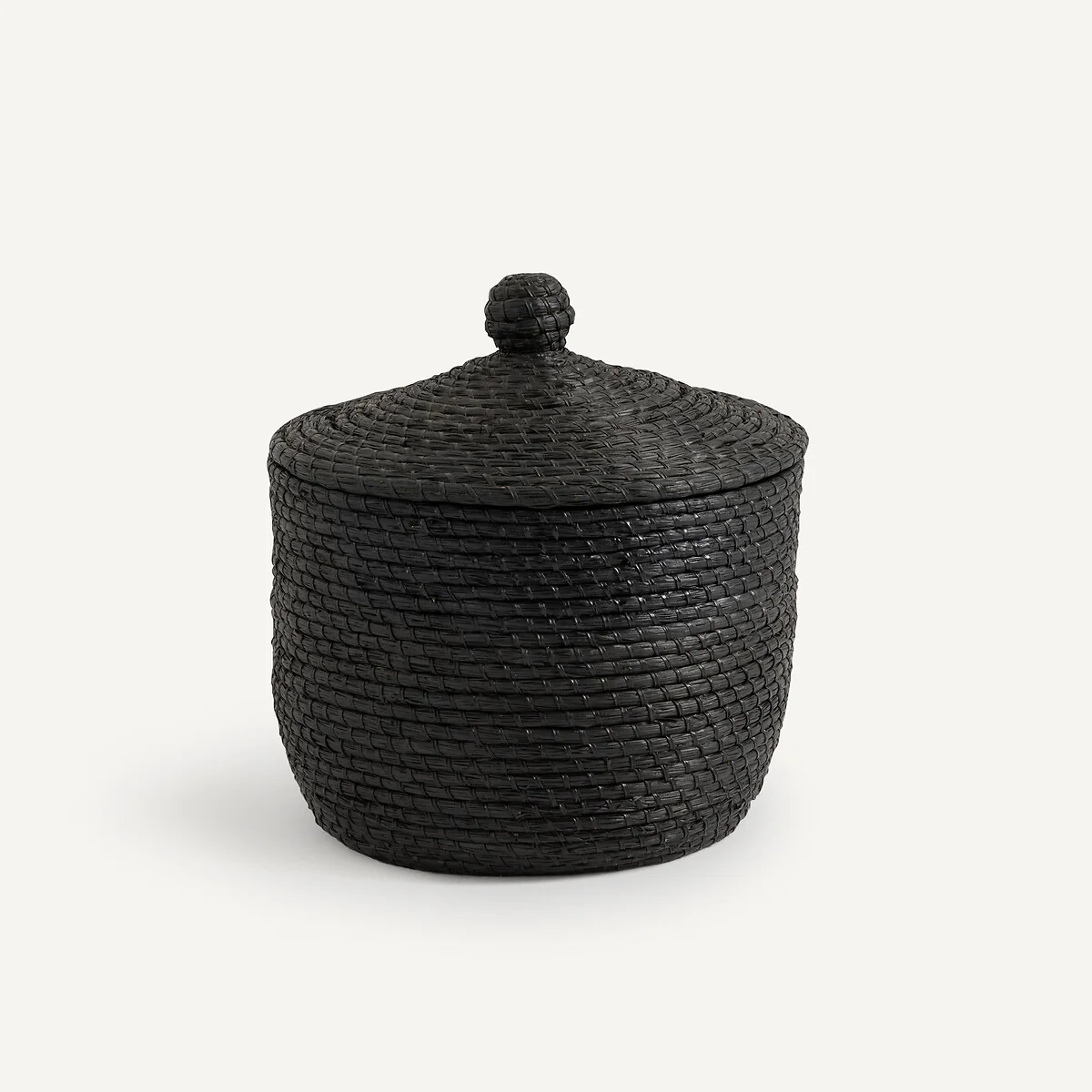 Honoka Woven Straw Basket with Lid – image 2