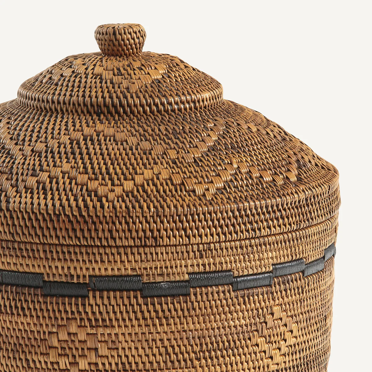 Brazil 50cm Woven Bamboo & Rattan Basket – image 3
