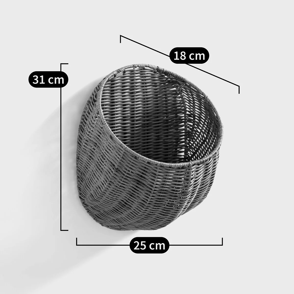 Osira Rattan Wall Basket – image 6