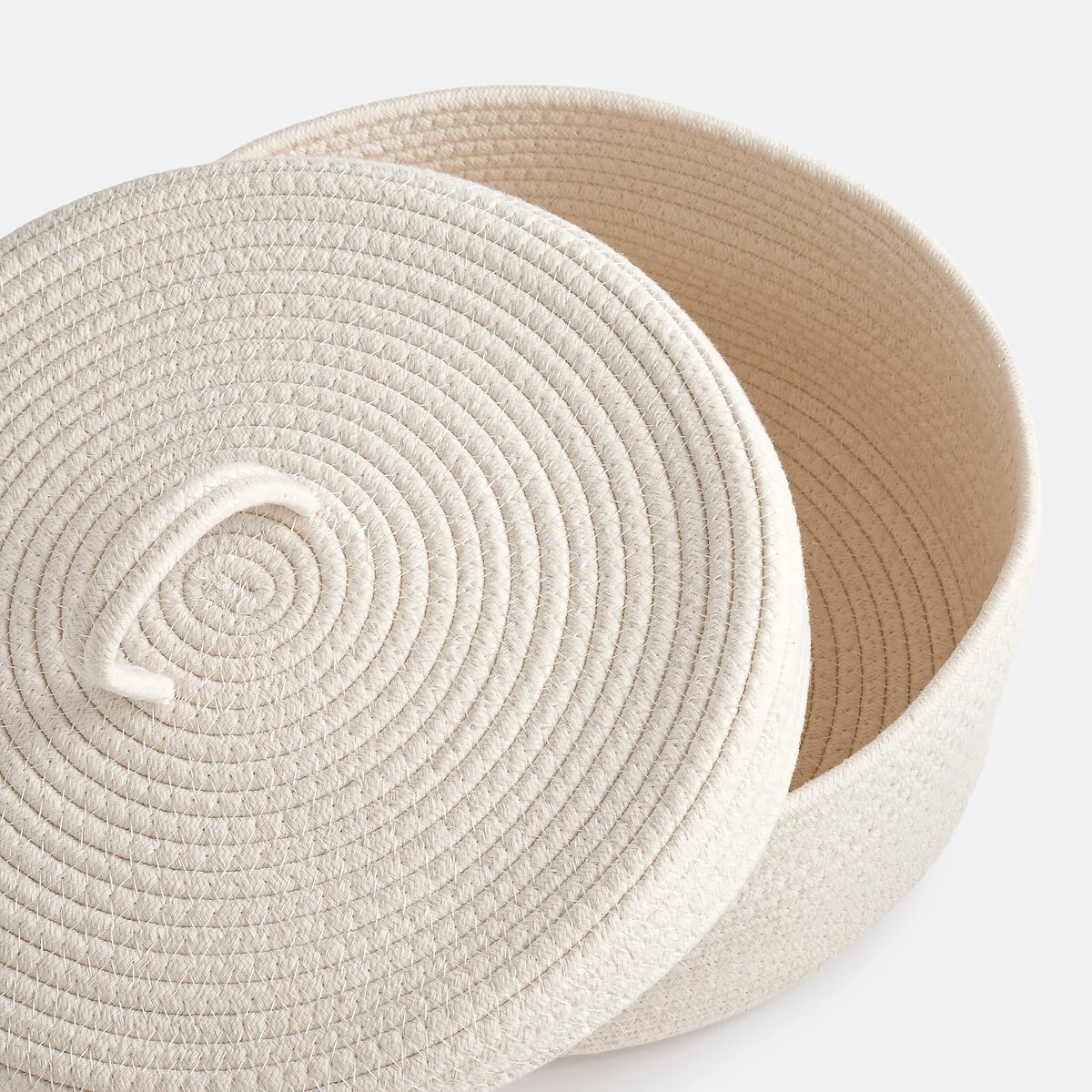Set of 2 Cotton Baskets with Lid, Kesia – image 3