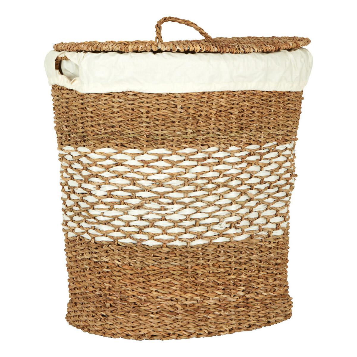 Oval Seagrass Basket With Lid – image 2