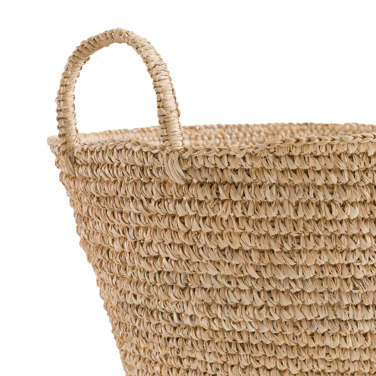 Jak Raffia Basket with Handles – image 2