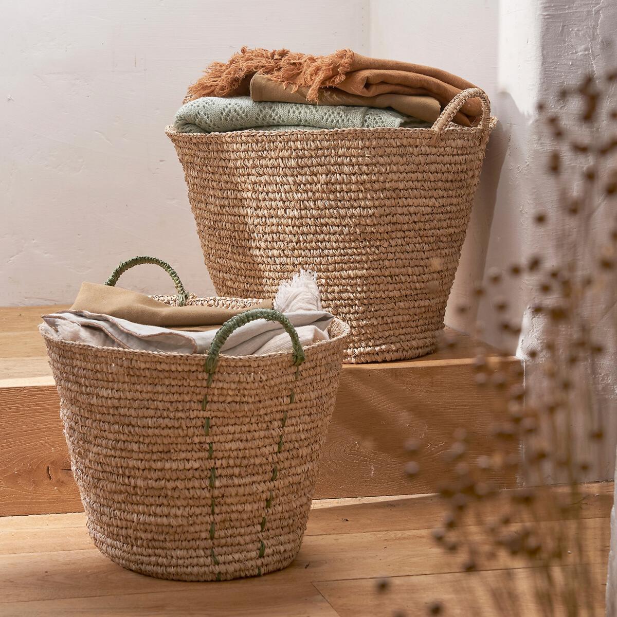Jak Raffia Basket with Handles – image 3