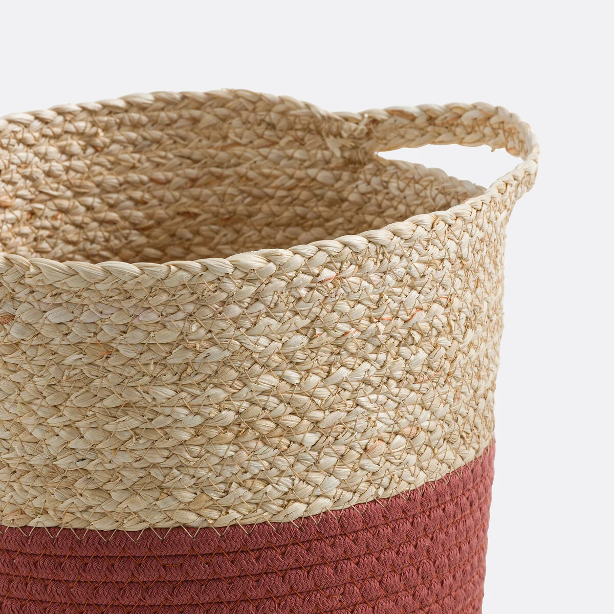 Set of 3 Bumbay Woven Baskets with Coloured Base – image 3