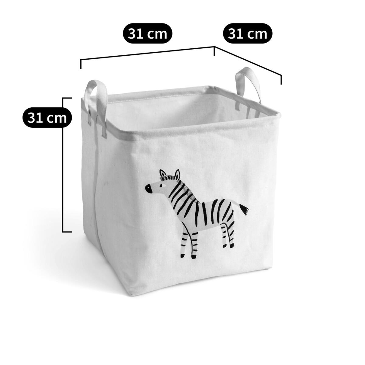 Junglito Zebra Cube Basket – image 5