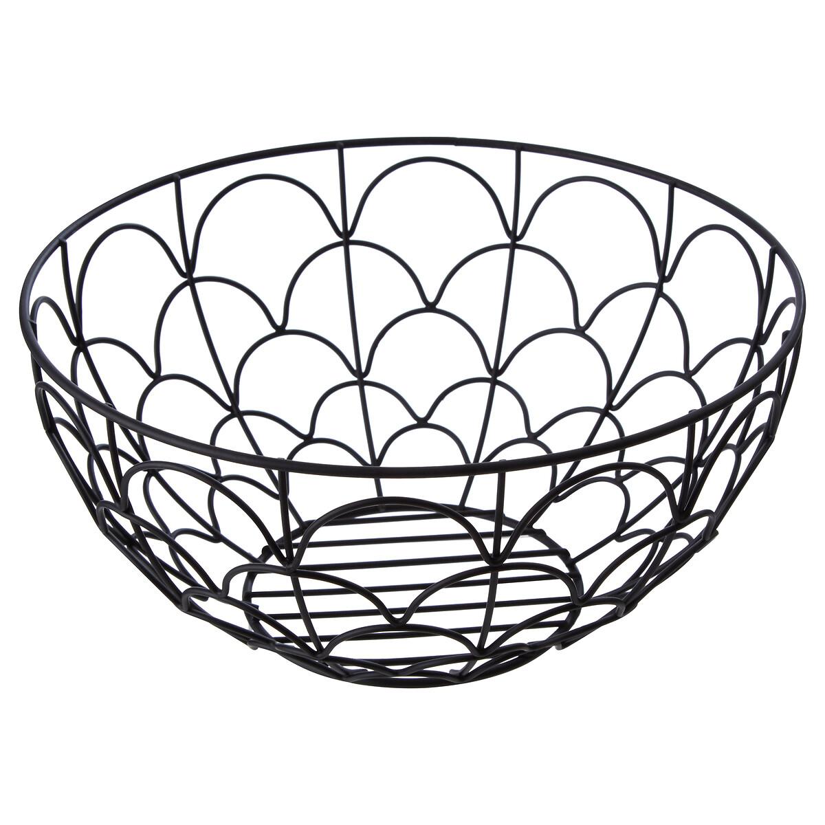 Wire Fruit Basket in Matte Black Finish – image 2