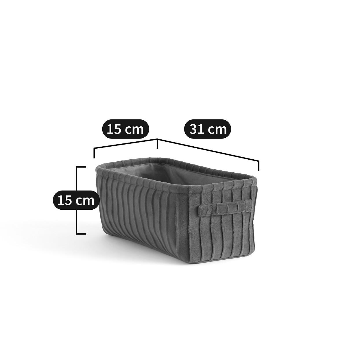 Velvetas Pleated Velvet Basket – image 3