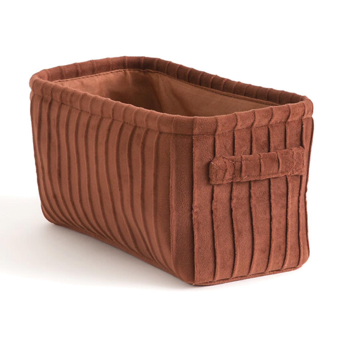 Velvetas Pleated Velvet Basket – image 1